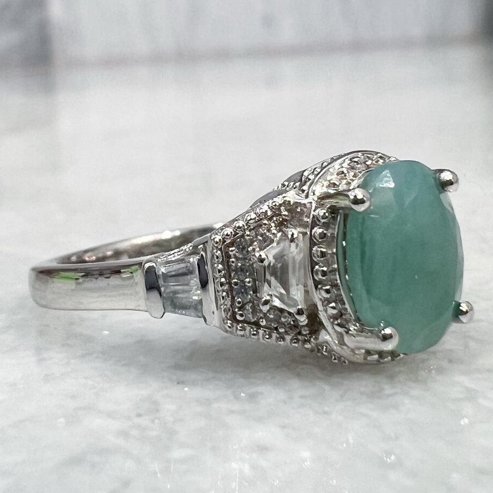 Grandidierite Sterling Silver Majesty Ring  Sz 8 - Picture 4 of 10
